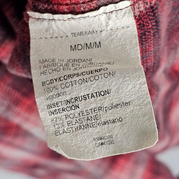 Under Armour UA Tradesman Plaid Flex Flannel Shirt Mens Medium Long Sleeve - Picture 7 of 10